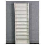 Painted Wood Eleven Tier Book Case