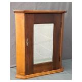 Vintage Solid Mahogany Corner Cabinet
