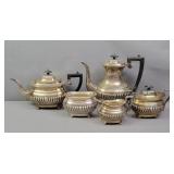 5 Pc Sheffield England Plated Tea Service