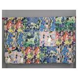 Poetic Wanderlust Colorful Quilted Coverlet