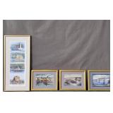 4pc Lot Poughkeepsie Area Prints