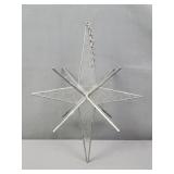 Clear Stained Glass Moravian Star Ornament