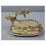 Brass Reindeer Butter Tray