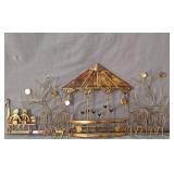 Vintage Tin Art Covered Music Stage In The Park