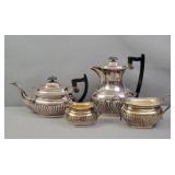 4 Pc Viners Of Sheffield Tea Service