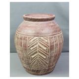 Large Terra Cotta Vase Made In Thailand