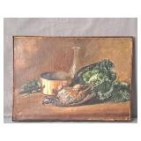 Vintage Framed Oil On Canvas