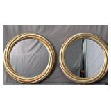 2x The Bid Painted Composite Frame Wall Mirrors
