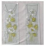 2x The Bid Beveled Glass Hanging Suncatchers