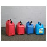4x The Bid 5 & 6 Gallon Plastic Gas Cans