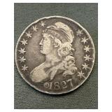 1827 Bust Silver Half Dollar