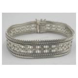 Sterling Silver Milor Italy 7.5in Bracelet 28.9g
