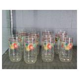 12 Pc Lot Libby Corelle Abundance Tumblers