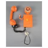Vintage Stromberg-carlson Orange Wall Phone