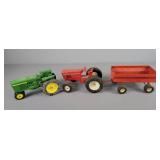 2x The Bid Vintage Diecast Toy Tractors