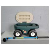 Lot Of 2 Step 2 & More Rolling Garden Seat