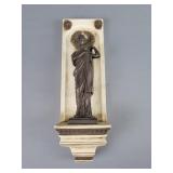 Neoclassical-style Wall Niche Bronze Figure