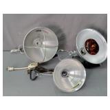 3x The Bid Clamp On Aluminum Lights