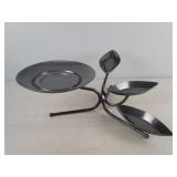 Tiered Serving Tray - Metal Base W/ Plastic Plates