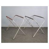 2x The Bid 200 Lb Portable Metal Saw Horse