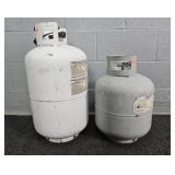 2x The Bid 30 And 15lb Empty Lp Tank