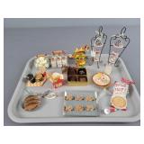 12x The Bid Assorted Food Ornaments
