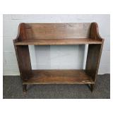 Vintage Pine 2 Shelf Display Bookcase