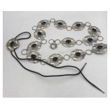 Leonard Maloney Sterling Silver Concho Belt 456g