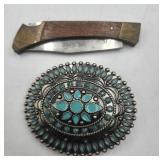 Belt Buckle And Knife