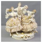 Dresden Porcelain Lace Figurine Group