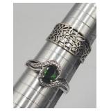 2 .925 Rings Sz 8 & 10  Tw5.8g