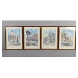 4x The Bid Framed Prints Of Rome & Italy