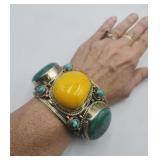 Tibetan Silver X Large Chunky Ethnic Cuff