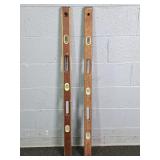 2x The Bid American & More 48' Wooden Levels