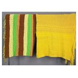 Lot Of 2 Handmade Afghans