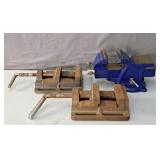 3x The Bid 4' Swivel Bench Mount Vise