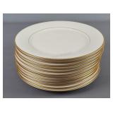 12 Pc Noritake Ivory China ' Tulane' Dinner Plate