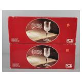 2x The Bid 6 Piece Opera Wine Goblets