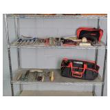 Lot Of Asst Tools And Bags- Rack Not Included