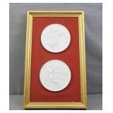 Framed Angel Relief Plaques