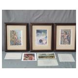 Lot Of Framed Paintings & Other Unframed Prints