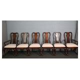 6x The Bid Thomasville Solid Cherry Dining Chairs