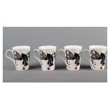4x The Bid Crown Trent Casino Card Coffee Mugs
