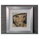 Stephanie Cribb ' Tea Time' Text Painting Framed