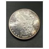 1881 S Morgan Silver Dollar - Blazing Uncirculated