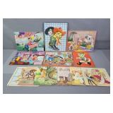 Lot Vintage Childrens Puzzles