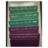 6x The Bid Us Mint Proof Sets 1992-98