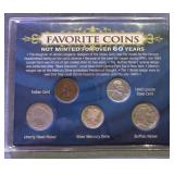 Favorite Coin Collection W Silver