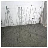 12x The Bid Metal Wire Floral Stands