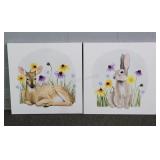 2x The Bid Decorative Art Prints On Canvas